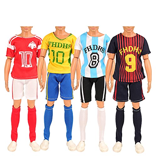 Miunana 5 Ropas Vestidos De Moda para Ken Dolls (Seleccionado Al Azar)