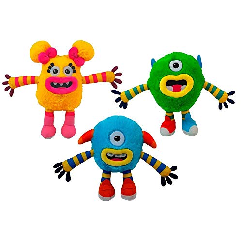 Momonsters- Peluche Musical 25 CM Mod Surtidos, Color Blanco (Bandai 1)