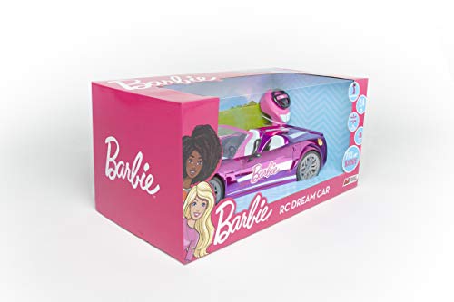 Mondo-63619 Mattel BARBBIE Dream Car vehículo teledirigido, Color Rosa, 63619