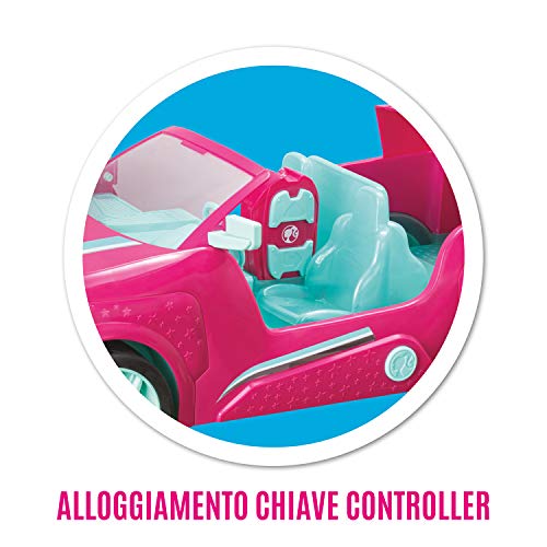 Mondo Motors - Mattel Barbie Cruiser - Coche de Crucero controlado por Radio para niños Barbie - SUV de Cuatro plazas - Detalles realistas - Color Rosa - 63647