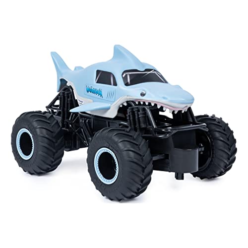Monster Jam Megalodon - Camión Monstruo de Control Remoto Oficial (Escala 1:24, 2,4 GHz, para Edades de 4 años en adelante)