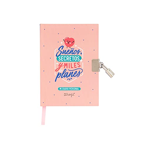 Mr. Wonderful Diario con candado - Sueños, secretos y miles de planes, WOA11237ES