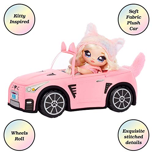 Na Na Na Surprise Juguete de Peluche Convertible, Coche Rosa para Muñecas con Temática de Gatitos, Compatible con Todas las Muñecas Na Na Na Surprise, A partir de 3 Años, Juguete para Niñas