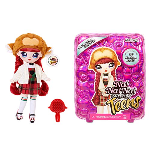 Na! Na! Na! Surprise moda SAMANTHA SMARTIE-Muñeca grande y suave para coleccionar con ropa y accesorios de lujo-Teens Serie 1-Edad: para niños a partir de 5 años, multicolor (L.O.L. Surprise 573876)