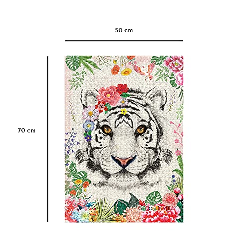 Nathan 4005556876358 - Puzzle de 1000 Piezas de Tigre Oriental para Adulto