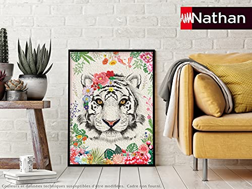 Nathan 4005556876358 - Puzzle de 1000 Piezas de Tigre Oriental para Adulto