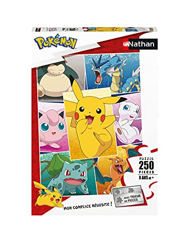 Nathan- Puzzle 250 pièces-Types de Pokémon Puzle Infantil, Color (Ravensburger 4005556868827)