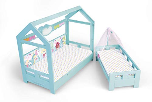 Nenuco- Hermanitas, muñecas bebé con Cama para Dormir (Famosa 700015776)