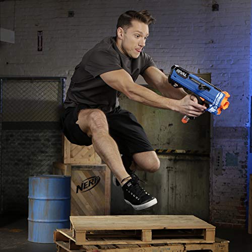 Nerf Helios Azul XVIII – 700 y Bolas de Espuma Rival Oficiales, Color Kronos (Hasbro E3379FC4)