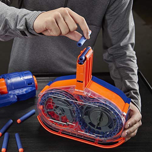Nerf Titan CS-50 Toy Blaster – Totalmente motorizado, Tambor, 50 Dardos Oficiales Elite, Barril Giratorio, para niños, Adolescentes, Adultos (Hasbro E2865F03)