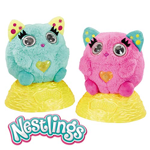 Nestlings Rosa, Mascota interactiva. Cuídala y sus bebés nacerán. Disponible en Rosa y Azul , color/modelo surtido