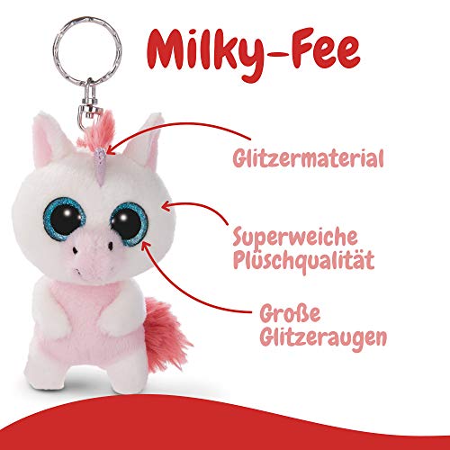 NICI - Unicornio Milky-Fee Llavero, blanco/rosa, 45551