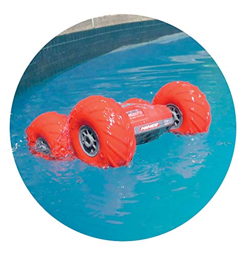 Ninco Racers-Aquabound Coche Teledirigido Anfibio y Reversible, Condúcelo por Tierra, Agua y Nieve, Color rojo, 6 años (NH93133)