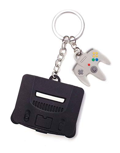 Nintendo - 64 y controlador 3D llavero de goma