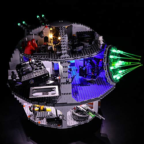 Nlne Conjunto De Luces para (Star Wars Estrella De La Muerte) Modelo De Construcción De Bloques - Kit De Luz LED Compatible con Lego 75159 (NO Incluido En El Modelo)