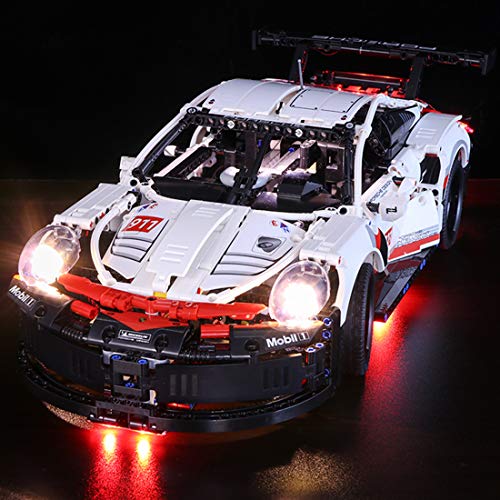 NURICH Juego de luces para Lego 42096 Technic Porsche 911 RSR, compatibles con Lego 42096