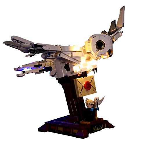 OVERWELL Juego de luces LED para Lego 75979 Harry Potter Hedwig Figura de búho, kit de iluminación USB compatible con Lego 75979