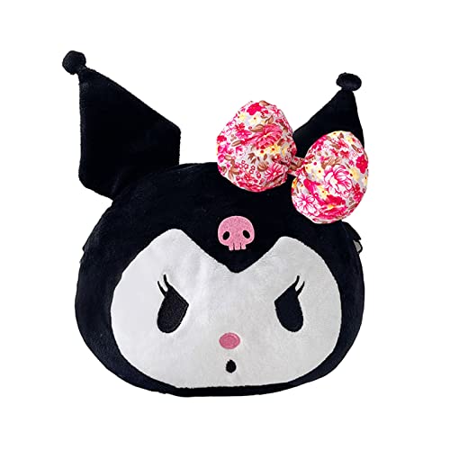 Ownlife Bolsas de Mensajero de Dibujos Animados Lindo de Kawaii Bolso Kuromi con Correa de Hombro Ajustable My Melody Soft Peluche Toys Monedero de Monedas for niños niños y niñas (Color : Pink)