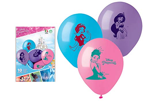 PartyCube 33677 Disney Princess - Globos coloridos (10 unidades)