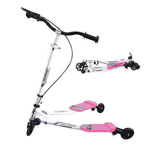 Patinete Scooter de 3 Ruedas Swing Y Fliker Scooter Plegable Altura Ajustable, para Niños de 5 +/Adolescentes/Adultos