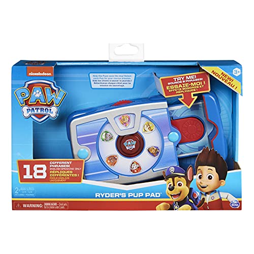 PAW Patrol Ryder's Interactive Pup Pad con 14 Sonidos, para niños de 3 años en adelante