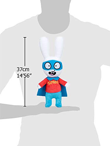 PBP Simon - Peluche Conejo Simon Calidad Super Soft (37CM, Super HEROE)