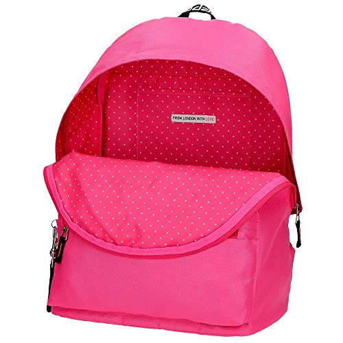 Pepe Jeans Uma Mochila Adaptable a Carro Rosa 31x42x17,5 cms Poliéster 22.79L