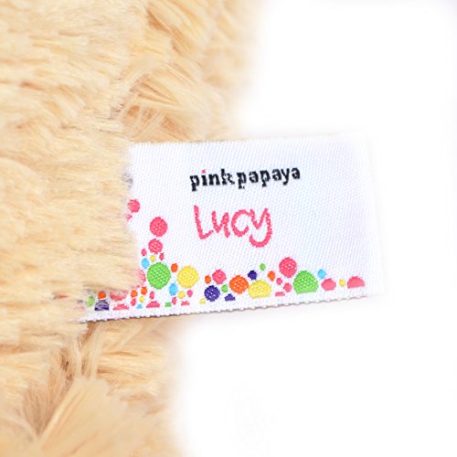 Pink Papaya Perro de Peluche Gigante Lucy, 100cm Perro de Peluche XXL en Marrón Claro Perro de Peluche XXL para abrazar de la Marca Toys