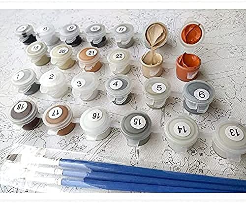 Pintura Número Kits Claude Monet Tree En Blossom cerca de Veth Paint por números para adultos y niños Kits de regalo de pintura al óleo de bricolaje Pre Impreso-mi_Enmarcado