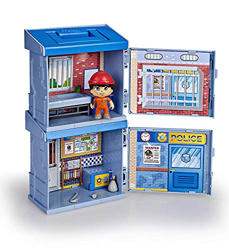 Pinypon Action- 2 Mixópolis Boxes Comisaría y Cárcel de Policía con 1 Figura y Accesorios, niñas de 4 a 8 años (Famosa 700015715)