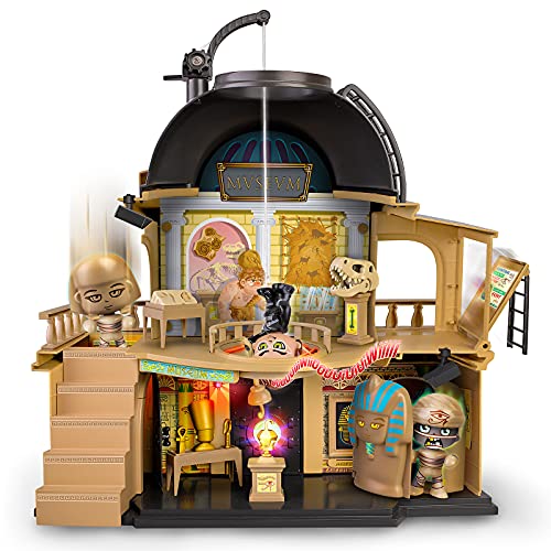 Pinypon Action - Robo en el Museo, set de juego de policías, monstruos y aventuras, con luces y sonidos para un juego divertido, incluye 2 muñecos Pinypon de una momia y un ladrón, Famosa, (700016647)