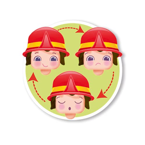 Pinypon - My First, Figura Bombero, Muñequito con traje de bombero de 2 piezas, juego delas profesiones, Regalo para bebés a partir de 12 meses para aprender colores y formas, FAMOSA (700016402)