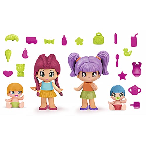 Pinypon- Pack 4 Figuras New Look, a Partir de 4 años (Famosa 700015571)