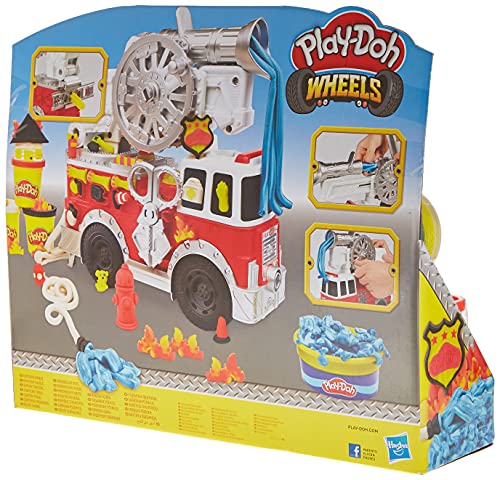Play Doh- Wheels Camión de Bomberos, Talla Única (Hasbro E6103EU4) , Color/Modelo Surtido