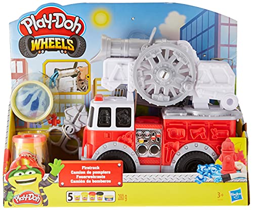 Play Doh- Wheels Camión de Bomberos, Talla Única (Hasbro E6103EU4) , Color/Modelo Surtido