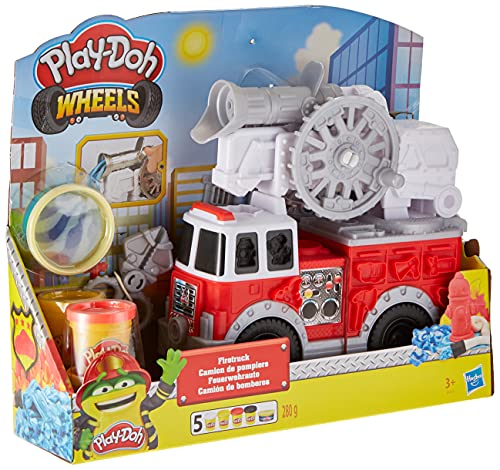 Play Doh- Wheels Camión de Bomberos, Talla Única (Hasbro E6103EU4) , Color/Modelo Surtido