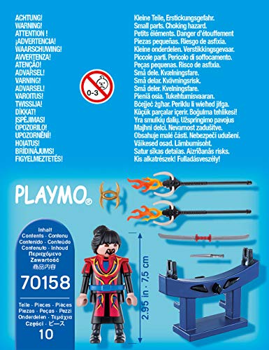 PLAYMOBIL 70158 Special Plus Asia Guerrero, Multicolor, color carbón , color/modelo surtido