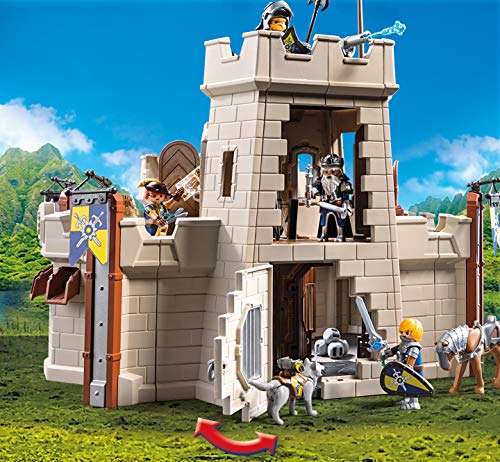 Playmobil 70222 Fortaleza Novelmore con Lanzapiedras y Cañón de Agua, para niños mayores de 5 años