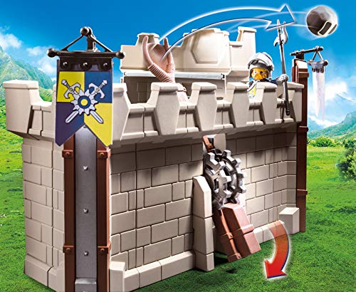 Playmobil 70222 Fortaleza Novelmore con Lanzapiedras y Cañón de Agua, para niños mayores de 5 años