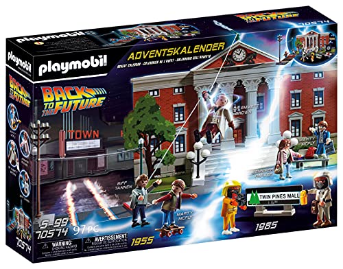 PLAYMOBIL Calendario De Adviento Back To The Future Juguete, Sin género, Multicolor, Única (70574)