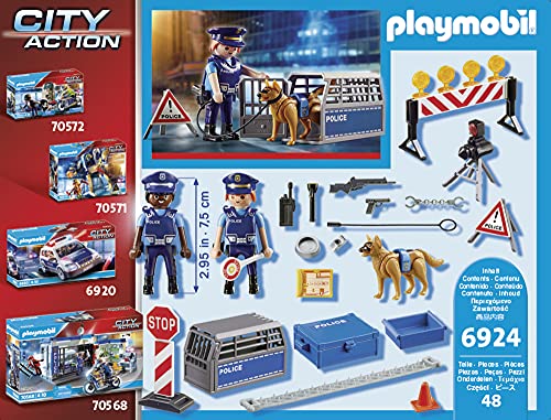 PLAYMOBIL City Action Control de Policía, A partir de 5 años (6924)