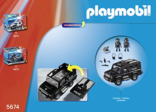 PLAYMOBIL City Action Vehículo Táctico, a Partir de 4 Años (5674)