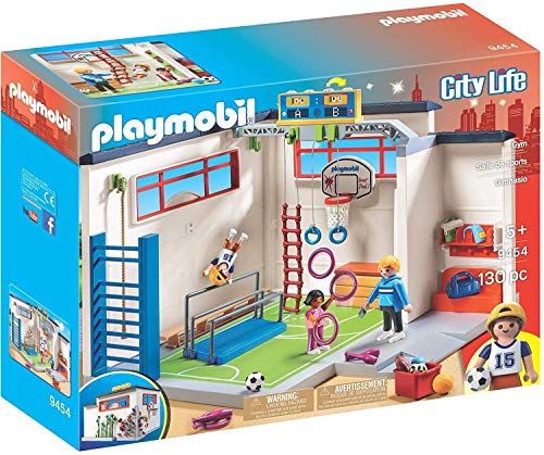 PLAYMOBIL City Life Gimnasio, a Partir de 5 Años (9454) + City Life Clase de Química, a Partir de 5 Años (9456) , Color/Modelo Surtido