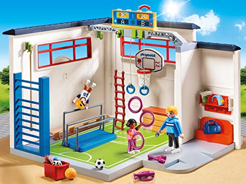 PLAYMOBIL City Life Gimnasio, a Partir de 5 Años (9454) + City Life Clase de Química, a Partir de 5 Años (9456) , Color/Modelo Surtido