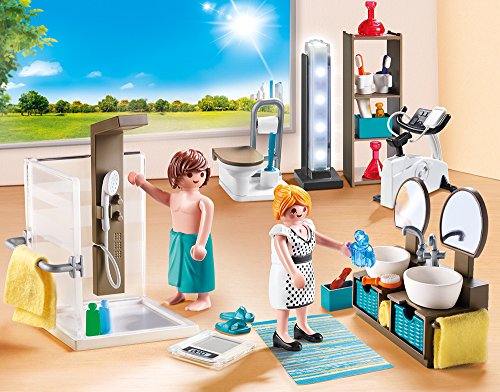 PLAYMOBIL® City Life - Juego de 7 piezas 9266 9267 9268 9269 9270 9271 9272 para vivienda moderna + salón + baño + cocina familiar grande + alegre habitación infantil + fiesta de inauguración