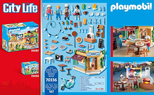 PLAYMOBIL City Life Pizzería, A partir de 4 años (70336)