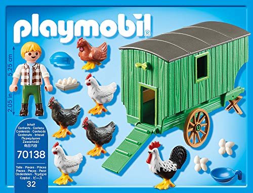 PLAYMOBIL Country Gallinero, A partir de 4 años (70138)