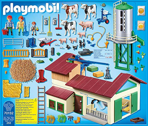 PLAYMOBIL Country Granja con Silo, A partir de 4 años (70132)