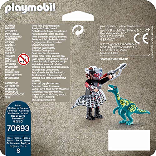 PLAYMOBIL Dinos 70693 DuoPack Velociraptor Frente a plünderer, a Partir de 4 años