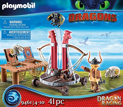PLAYMOBIL DreamWorks Dragons Bocón con Lanzadera de Ovejas, A partir de 4 años (9461) , color/modelo surtido